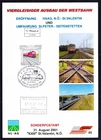 Österreich  2001  Erinnerungsblatt   Viergleisiger Ausbau der Westbahn