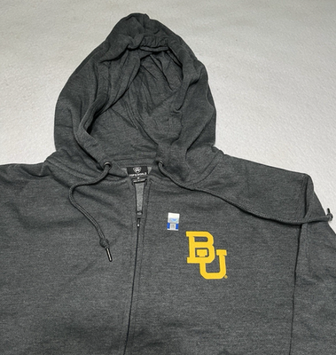 #ad Baylor University Hoodie Sweatshirt NCAA Top Of The World Gray Medium NWOT $17.99
