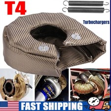 Titanium T4 Turbo Blanket Heat Shield Barrier Turbocharger Cover Gt42 Gt47 Gt46