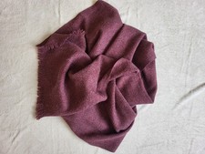 Sciarpa ZARA bordeaux a spina di pesce misto lana - 180x65 cm