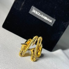 Dolce&Gabbana 3D Saxophone Cufflinks Gold Luxury Rare Used