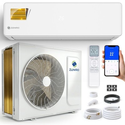 ZENIRO Split Klimaanlage Set Klimagerät ULTRA+ Mit Heizfunktion 4D-Flow WiFi App