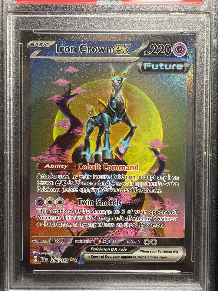 Iron Crown EX 206/162 Sv05: Temporal Forces Holo Psa 9 Mint Pokemon - Image 3 of 4