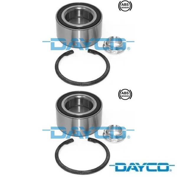 2X Radlagersatz Dayco KWD1188 2 Radlager Satz Links Rechts Vorderachse FüR BMW-image