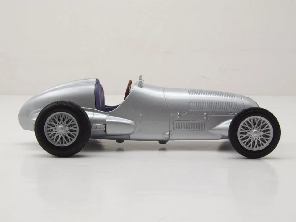 Mercedes W125 Silberpfeil silber Modellauto 1:24 Welly - Bild 4 von 4