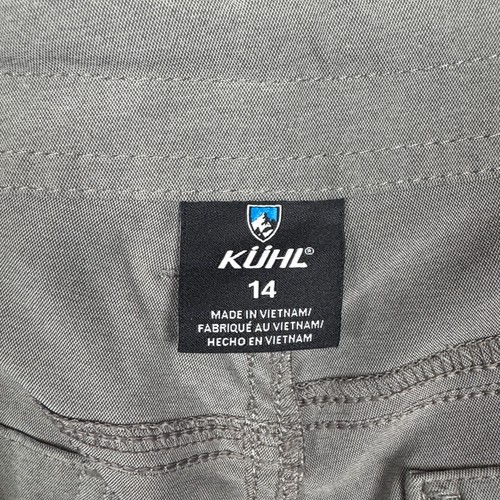 Kuhl Shorts Womens 14 Gray Trekr Stretch Performance Outdoor Hiking Camp Trail - Picture 4 of 14