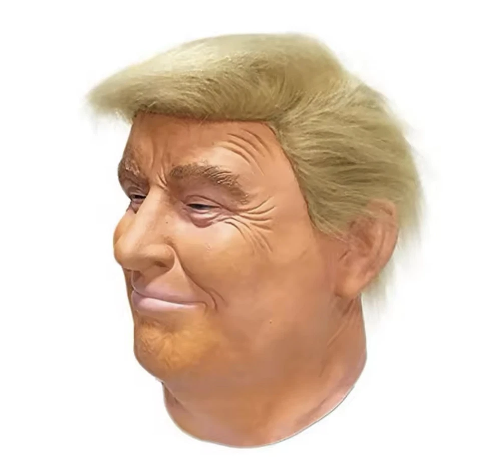 MASCHERA IN LATTICE DONALD TRUMP PRESIDENTE AMERICANO USA MASK - Immagine 2 di 4