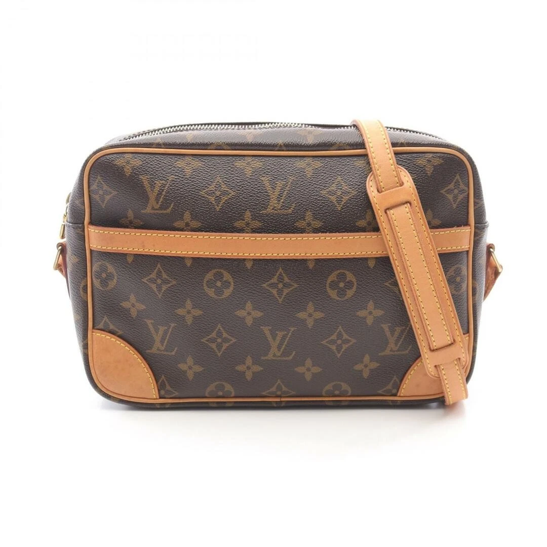 LOUIS VUITTON（LV） Borsa a tracolla Louis Vuitton Trocadero 27 monogramma rivestita in pvc tela pelle donna
