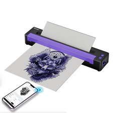 Meiyunprt Tattoo Stencil Printer, Wireless Printer for Black Purple