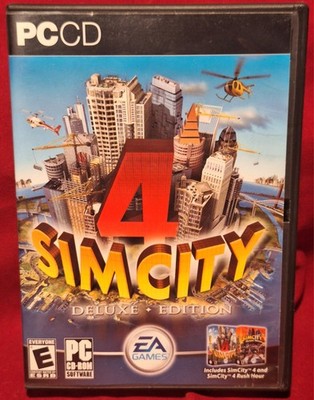 SimCity 4 Deluxe Edition PC CD-ROM Complete w/ Manual TESTED EA Games Excellent