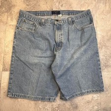 Y2K baggy Blue denim Shorts Jorts size 40