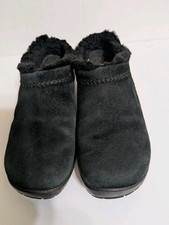 Merrell Womens Size 9 Encore Ice 4 Fur Lined Slip On Clogs / Mules, Dark Green.