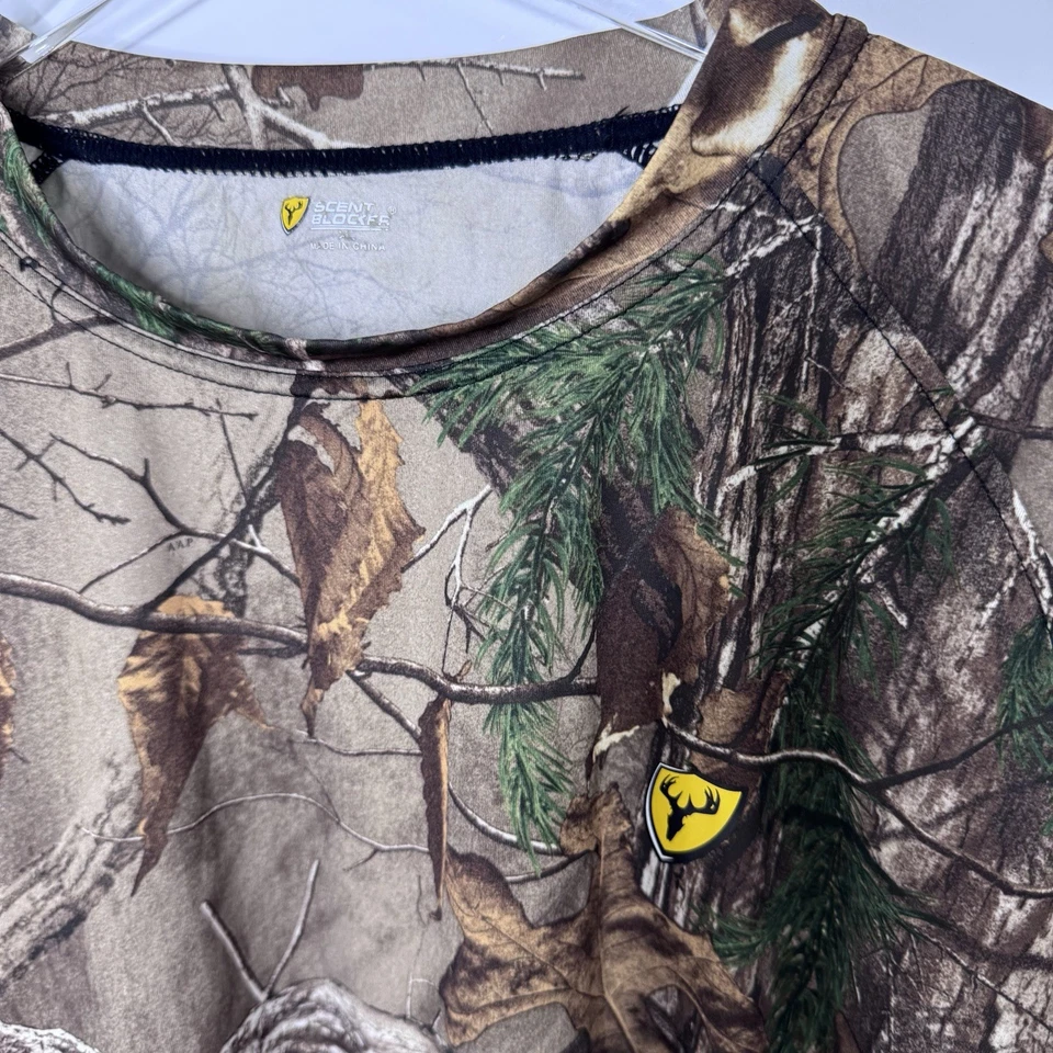 Scent Blocker ScentLok Mens 8th Layer Long Sleeve Shirt Mossy Oak Camo Size XL - Image 3 of 4