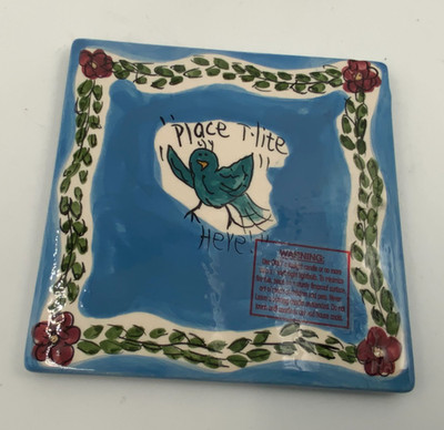 Heather Goldminc Blue Sky Clayworks Tealight Tile Little Bit Of Heaven