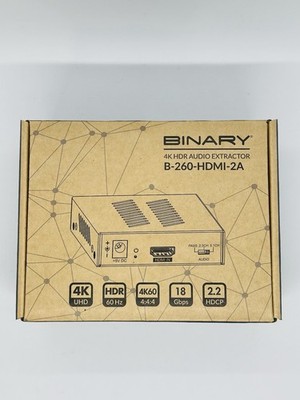 Binary B-260-HDMI-2A 260-Series 4K HDR Audio Extractor