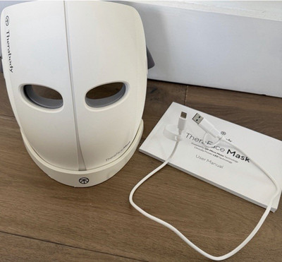 Therabody TheraFace Mask White LED Light Therapy Red Blue Infrared Vibration