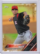 2016 Pro Debut Gold Base Parallel Tyler Beede #57 Giants /50