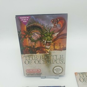 RARE NEUF Nintendo NES 8-BIT THE BATTLE OF OLYMPUS NES-AD-FRA Boxed Boite OVP
