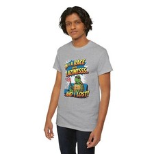 Camiseta Superhero Comics | Camiseta Hero Fan | En una carrera con pereza... ¡y perdí!