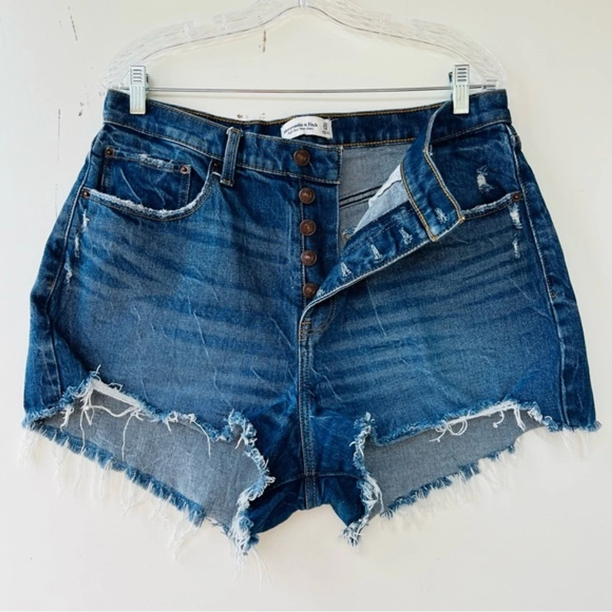 Abercrombie & Fitch High Rise Mom Shorts size 32/14 www