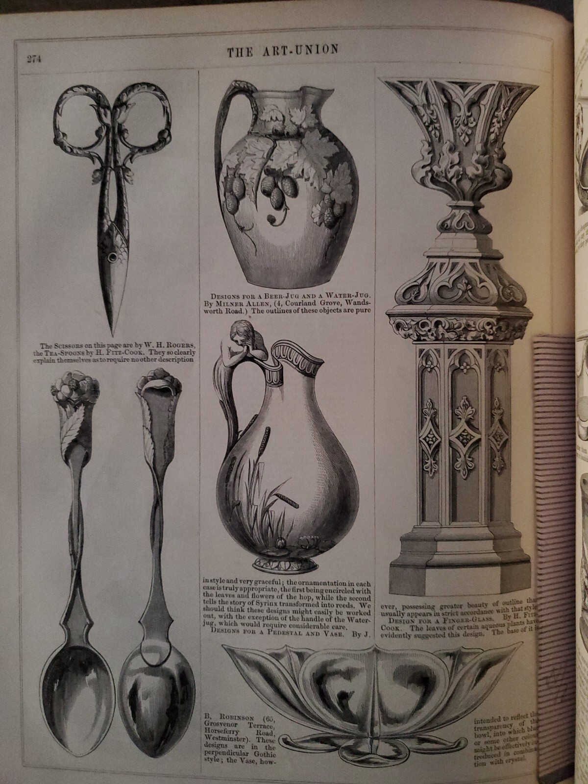 1848 Art Union Journal Leather Bound Illustrated Decorative Arts eBay