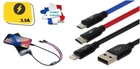 BASEUS 3 IN 1 to Micro USB Cable / 8 Pin = / Type C (3.5A)