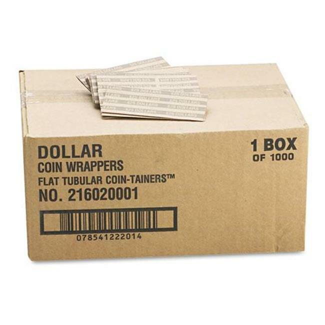 CTX30100 Flat Tubular Coin Wrappers- Dollar Coin - Pop-Open Wrappers