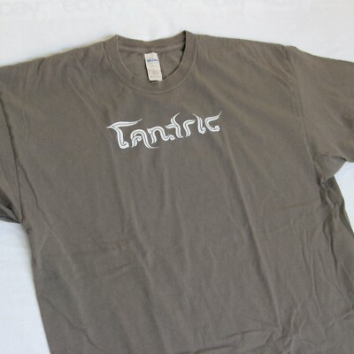 Tantric Band Tee Concert Merch Hard Rock Grunge Metal Music Gray T ...