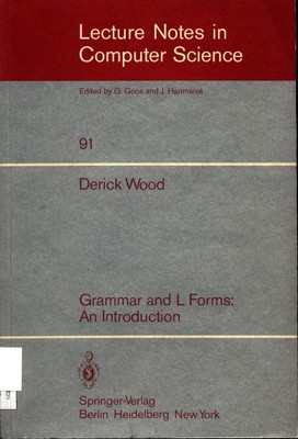 Grammar and L forms An Introduction Wood, Derick: