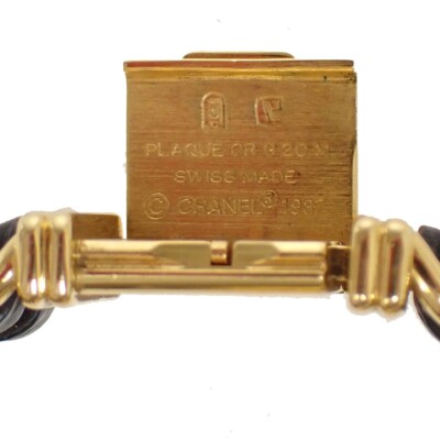 CHANEL Logo Premiere Watch H0001 #M Quartz Stainless Steel Leather GHW CHANEL Logo Premiere Watch H0001 #M Quartz Gold-Plated  main image 3