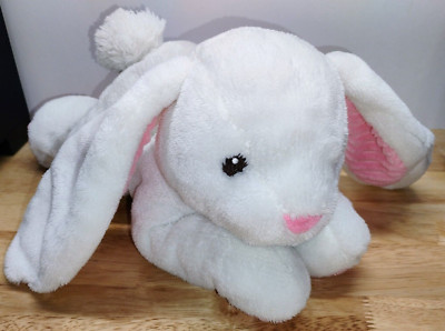 Spark Create Imagine Plush Bunny Rabbit 12  Crinkle Ears Rattle White