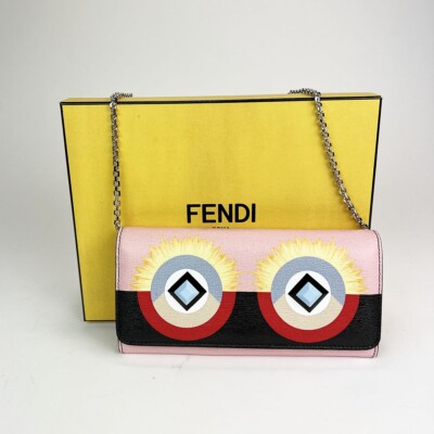 FENDI MULTICOLOR MONSTER WALLET ON CHAIN | eBay