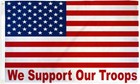 10 x "We Support Our Troops Usa" flag 3x5 ft polyester banner sign Us