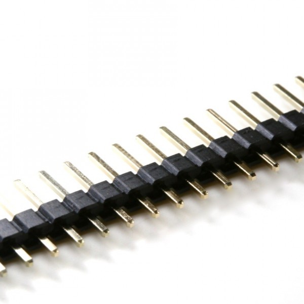 Barrettes Mâles Coudées 2,54 Mm - 40 Contacts, Lot De 2 - Pour Connectique électronique