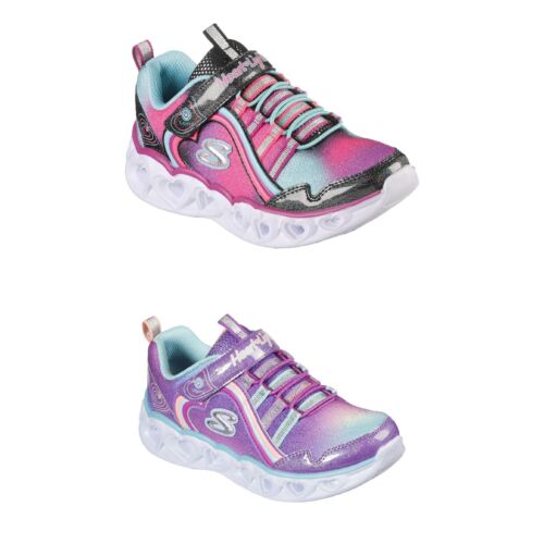 Skechers Heart Lights Rainbow Lux Kids Sneakers | Sneaker | Athletic Shoe - NEW - Picture 1 of 8