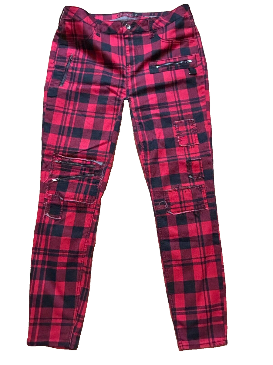 Hot Topic Rainbow Plaid Pants Rainbow Plaid Pants With Detachable