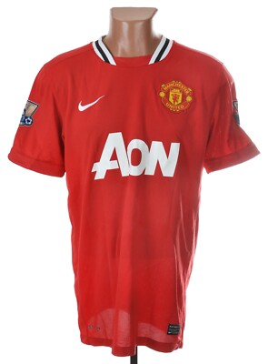 MANCHESTER UNITED 2011/2012 HOME FOOTBALL SHIRT #18 YOUNG NIKE
