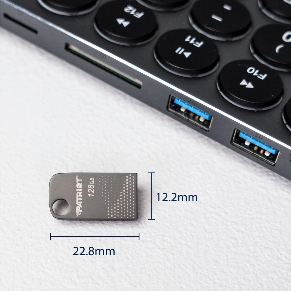 Patriot TAB 300 128GB USB 3.2 Gen 1 Aluminum Capless 120MB/s Compact Flash Drive - Image 4 of 4