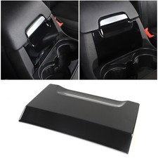 Cubierta delantera de caja de reposabrazos interior negro brillante para Land Rover Discovery 4 10-16
