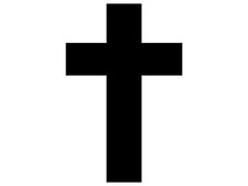 Cross Vinyl Sticker Plain Simple Jesus Car Handmade Decal