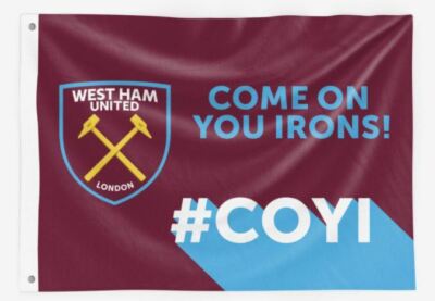 West Ham United Drapeau Logo - Rouge