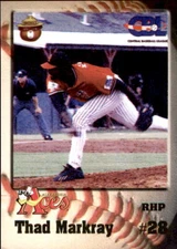 2002 Alexandria Aces Team Issue #8 Thad Markray Springhill Louisiana LA Card