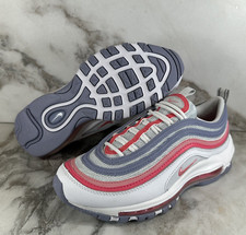 Nike Air Max 97 GS Kids Shoes Girls SZ 5Y Coral Chalk Purple Pink New 921522-116