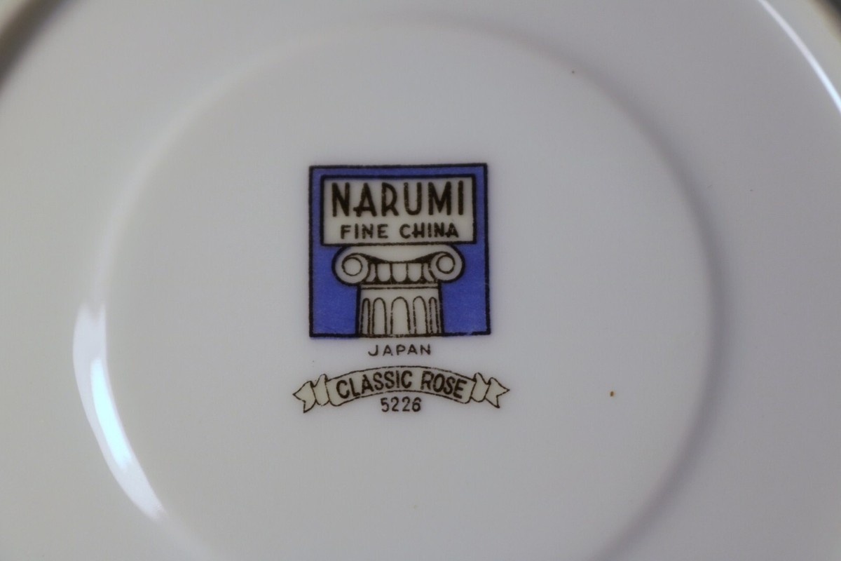 NARUMI CLASSIC ROSE 5226 JAPAN Pink Roses Cups & 6 1/4