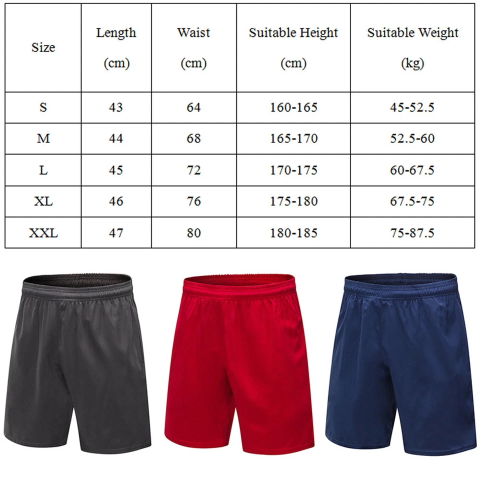 Men’s Quick Dry Elastic Sports Shorts Fitness Running Basketball Training Pants - Image 2 of 4
