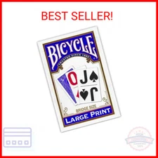 Bicycle Large Print Playing Cards, Bridge Size Playing Cards, Large Print Playin