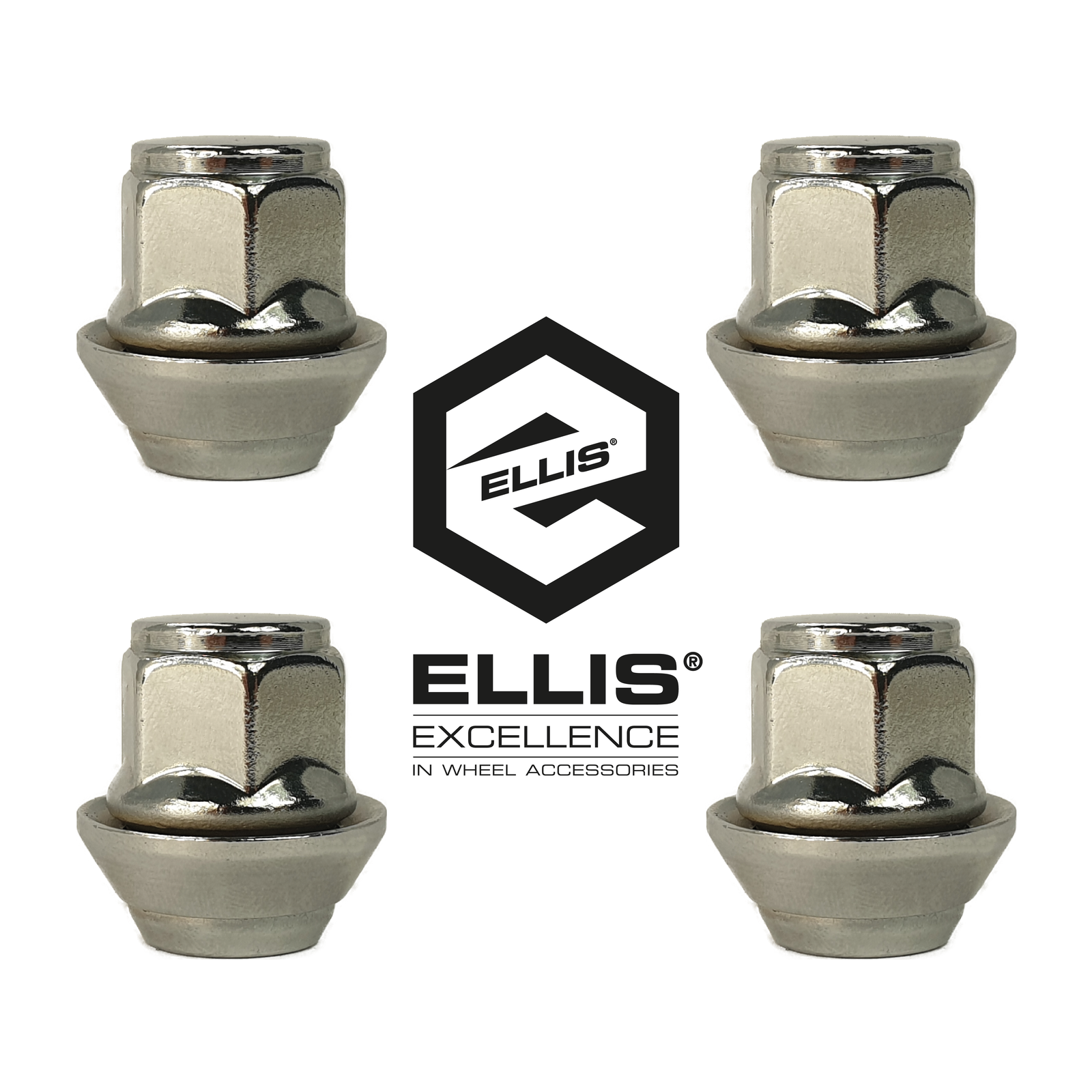 4 x ALLOY WHEEL NUTS FORD FIESTA MK4 MK5 MK6 MK7 MK8 M12 X 1.5 LUG
