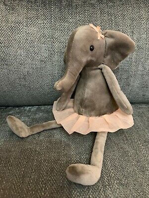 Flyselskaber absurd hver Dancing Darcey Ballerina Tutu Elephant Jellycat 23cm Beanie Bottom Soft Toy  | eBay