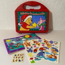 Vintage Sandylion Disney Winnie The Pooh Treasure Kit Case Book  Stickers Set