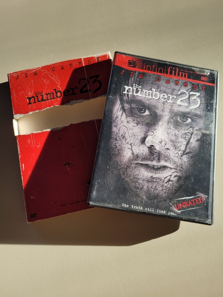 The Number 23 UNRATED DVD 2007 Jim Carrey 16 Deleled Scenes Alt Ending ...
